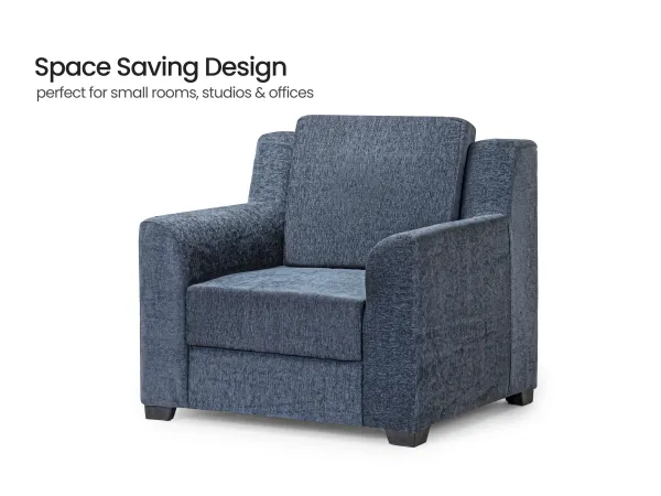 Erica Upholstered Single Seater Sofa in Livid Color